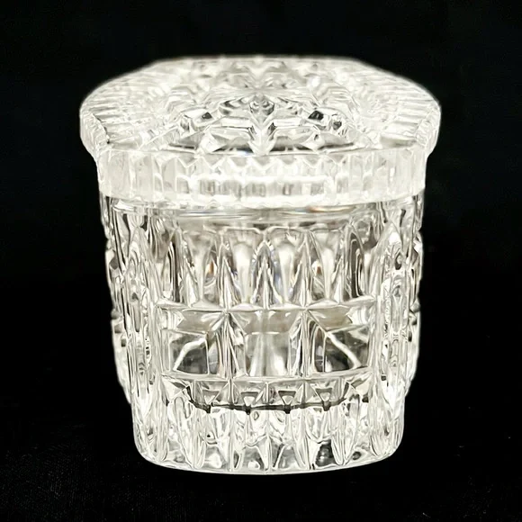 Crystal Trinket Box~With Lid / Vintage - Picture 4 of 9